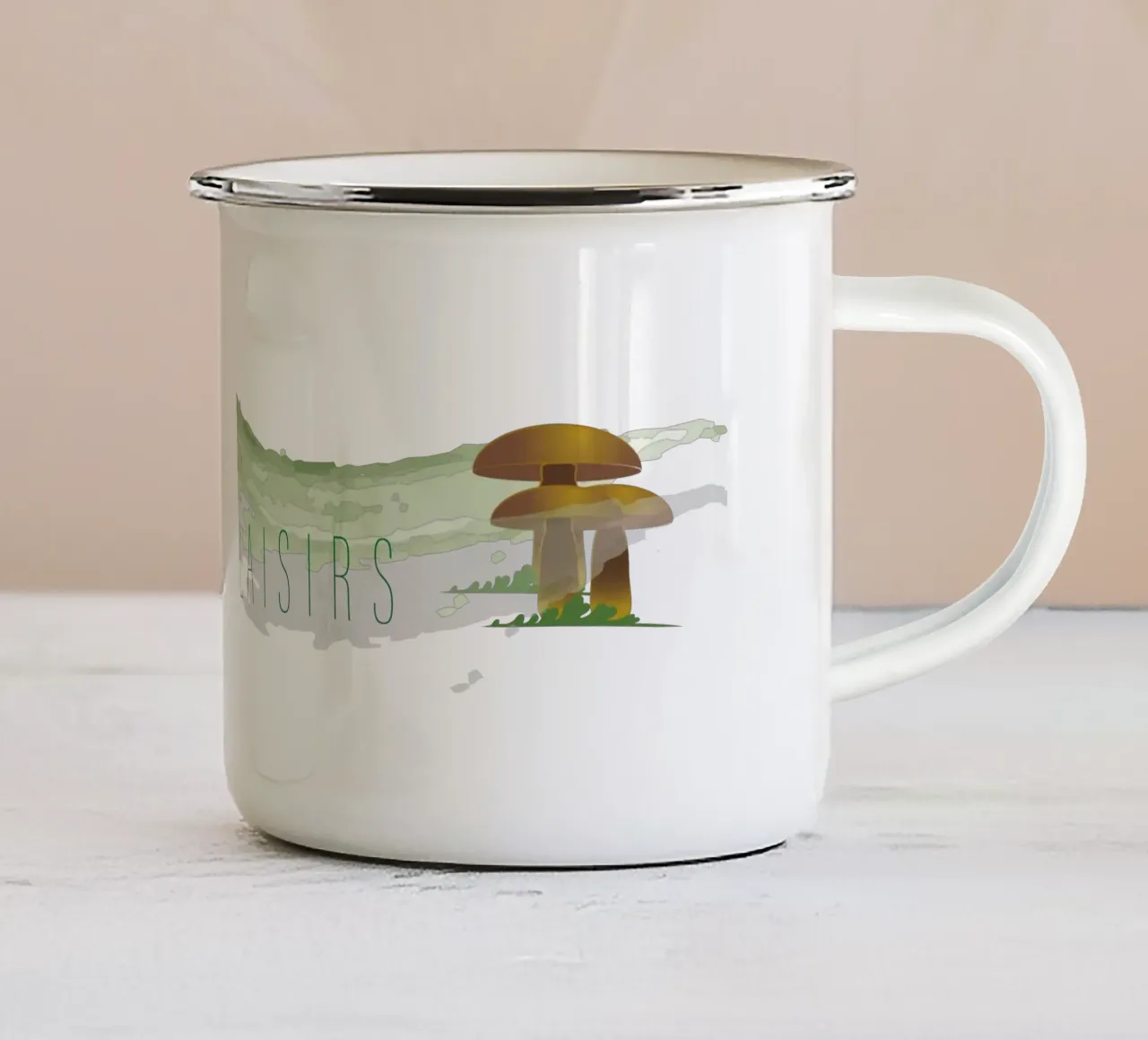 Fungo tazza in smalto da Design Plaisirs