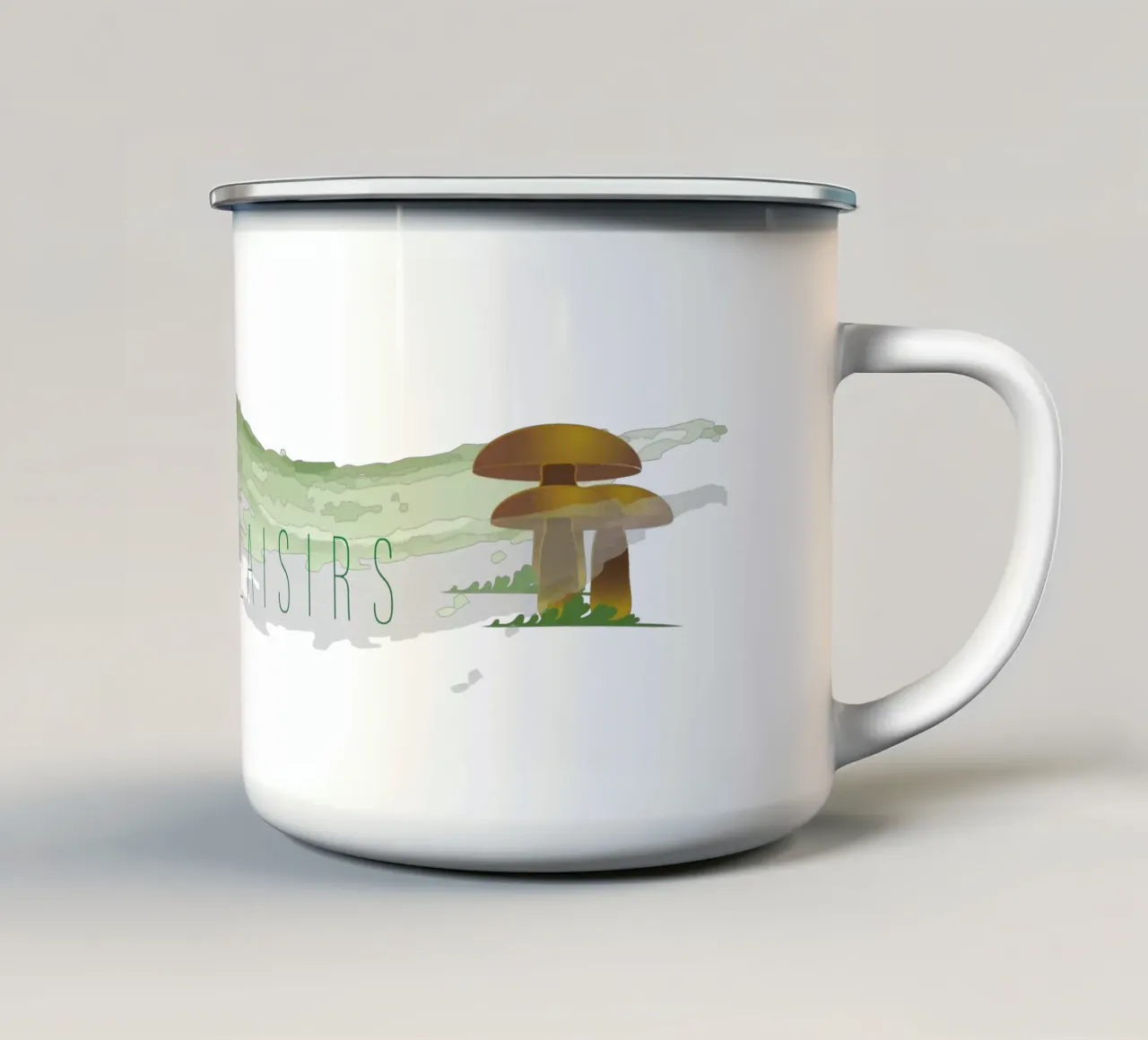 Fungo tazza in smalto da Design Plaisirs