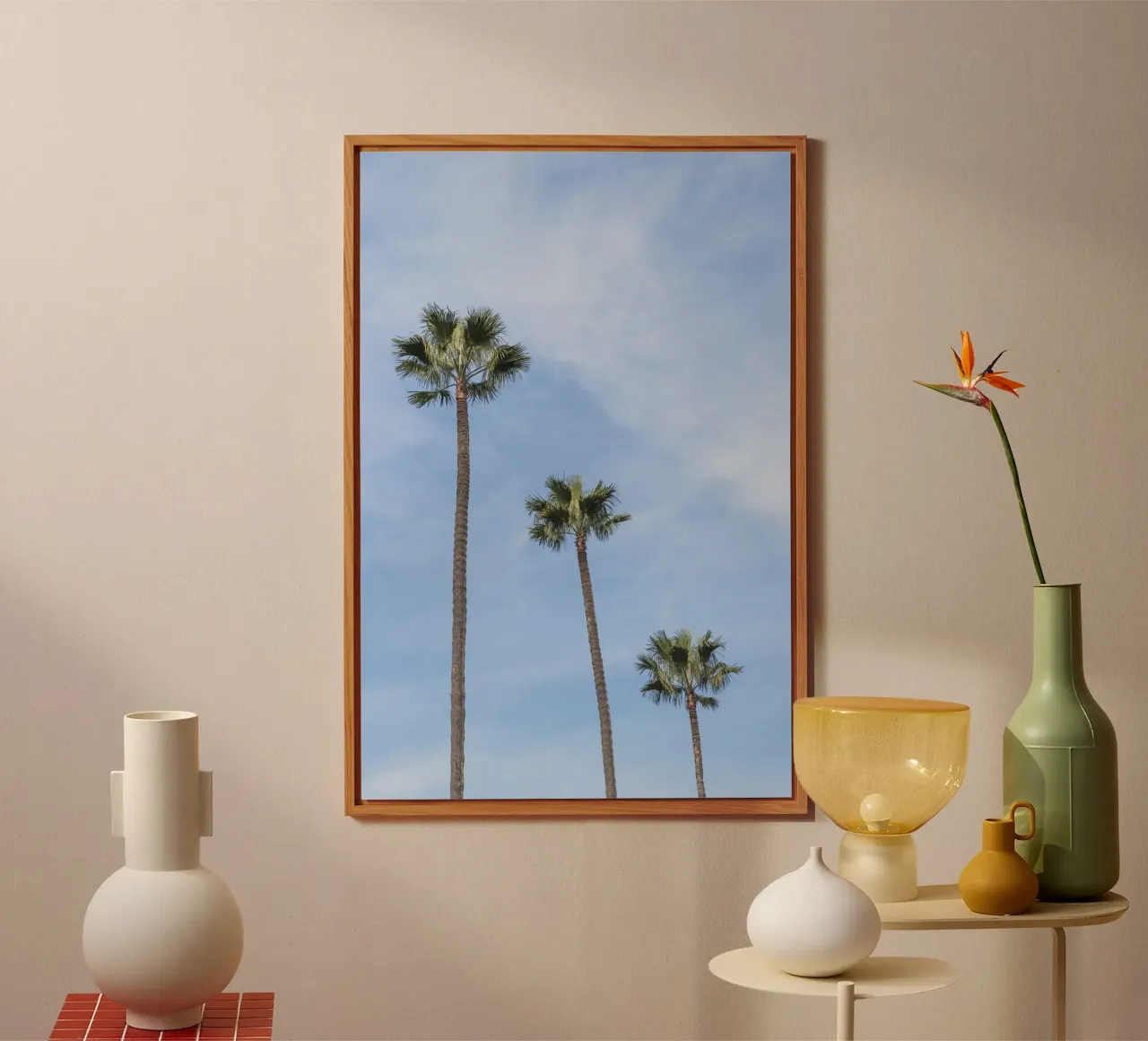 Tropical palm trees in Morocco alluminio dibond da photolovers