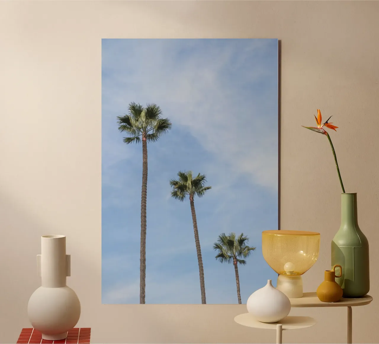 Tropical palm trees in Morocco alluminio dibond da photolovers
