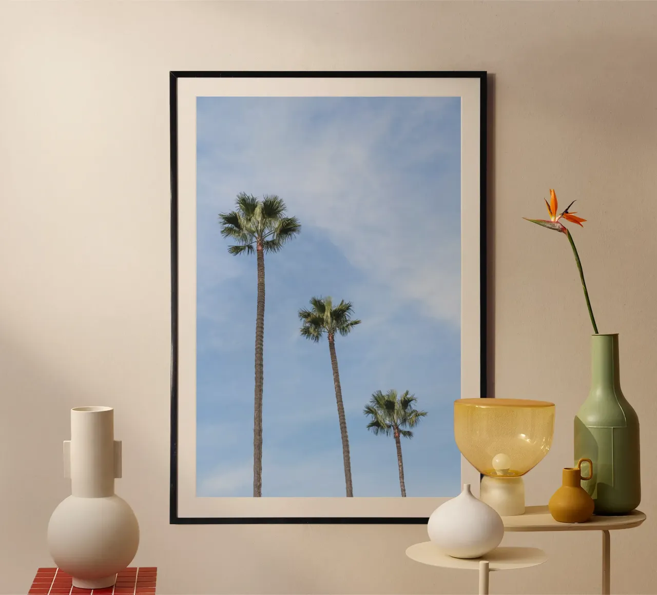 Tropical palm trees in Morocco carta hahnemühle da photolovers
