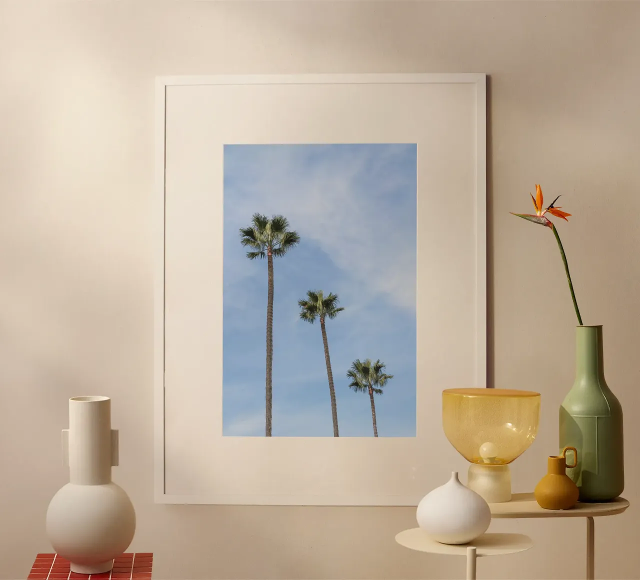 Tropical palm trees in Morocco carta hahnemühle da photolovers