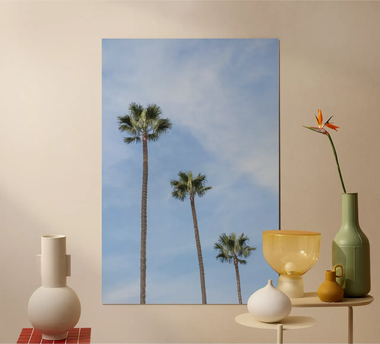 Tropical palm trees in Morocco carta hahnemühle da photolovers