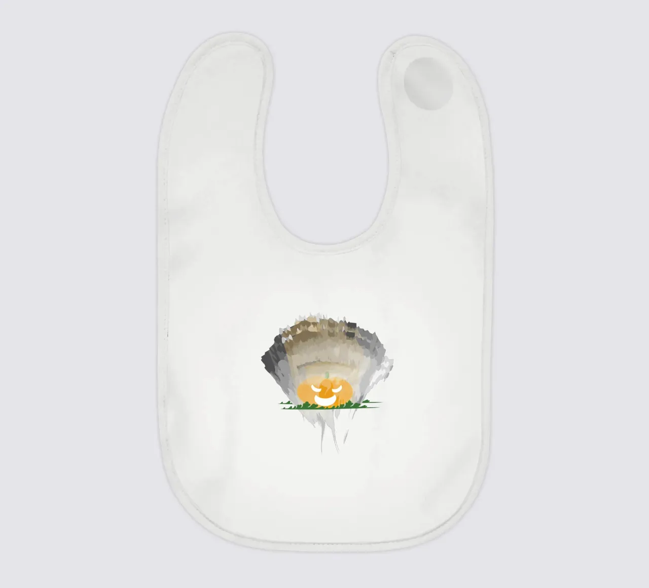Pumpkin baby bib by Design Plaisirs