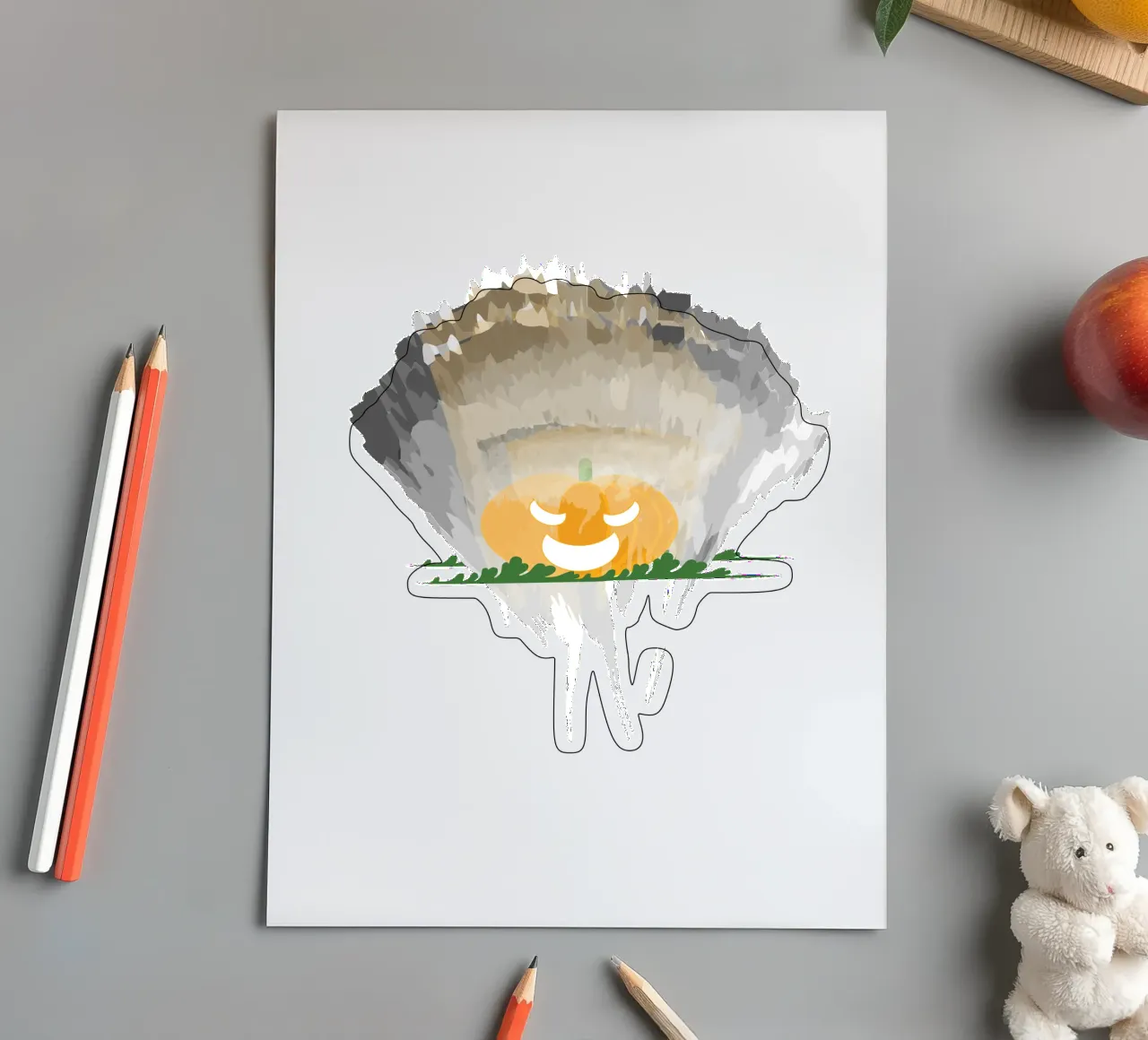 Pumpkin sticker sheet by Design Plaisirs