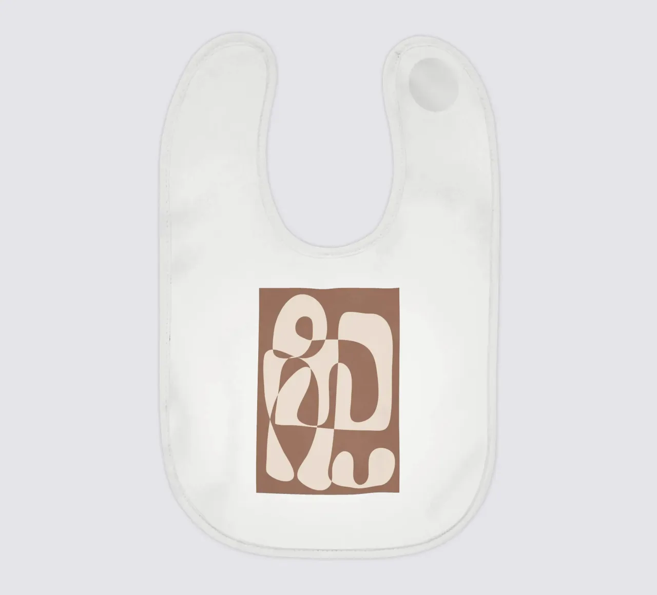 Mocha Modern Abstract 1 bavaglino da Nadjaa