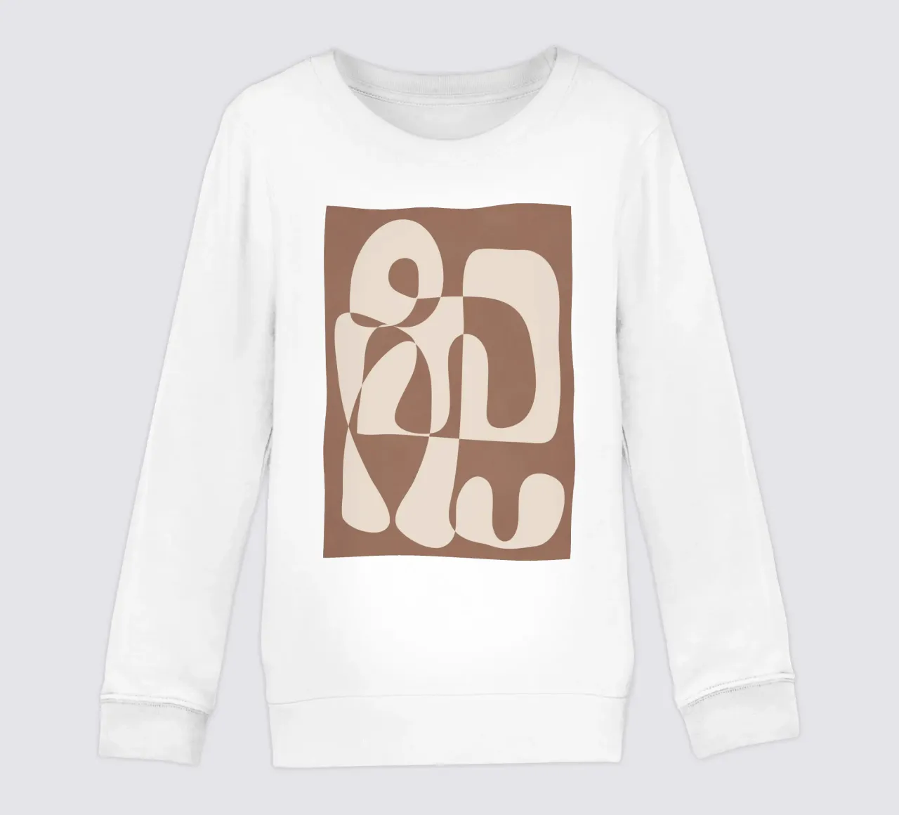 Mocha Modern Abstract 1 sudadera para niño de Nadjaa