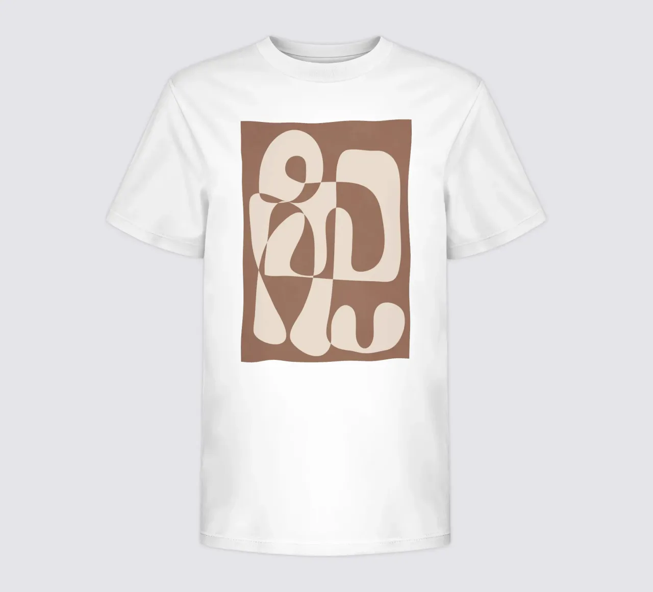 Mocha Modern Abstract 1 t-shirt bambini da Nadjaa