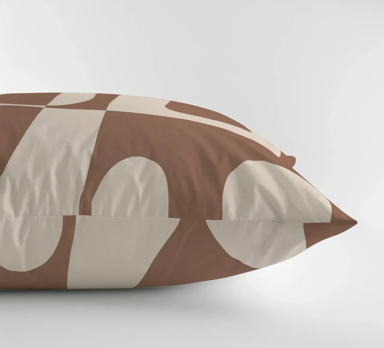 Mocha Modern Abstract 1 cuscino da Nadjaa