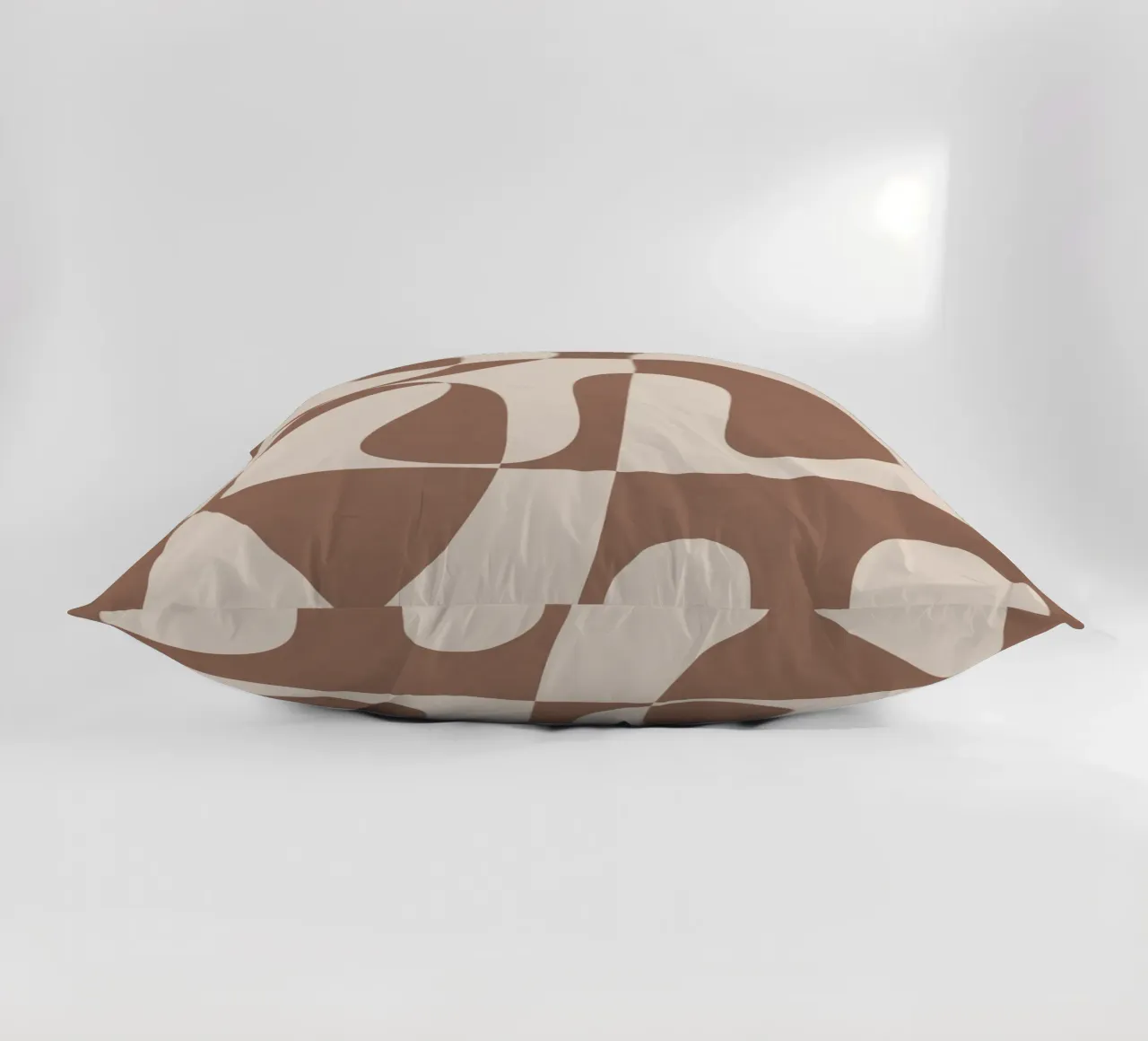 Mocha Modern Abstract 1 cuscino da Nadjaa