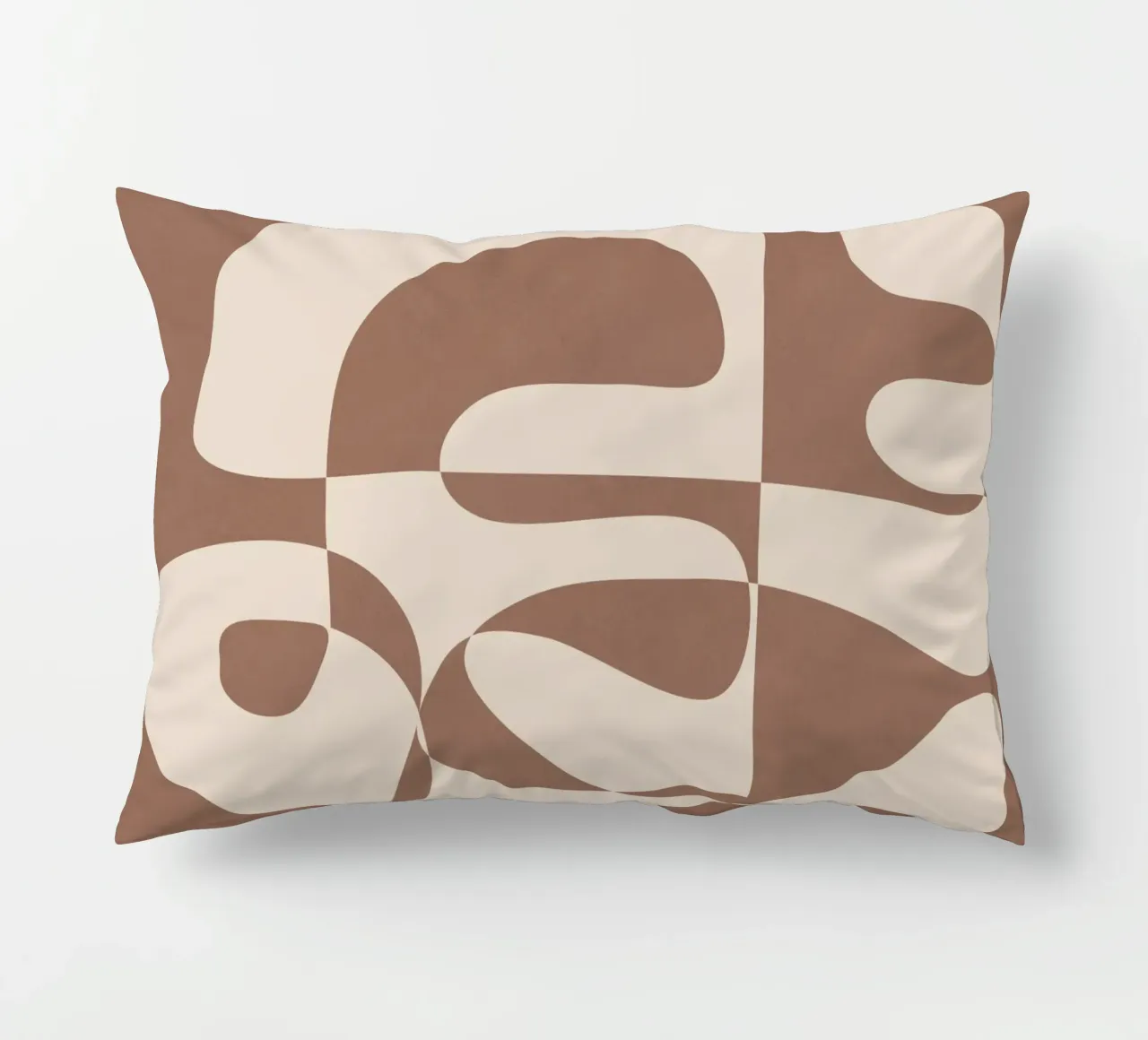 Mocha Modern Abstract 1 cuscino da Nadjaa