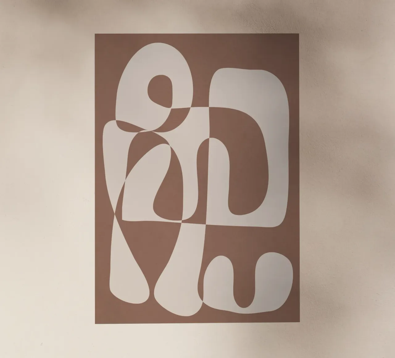 Mocha Modern Abstract 1 pellicola backlit da Nadjaa