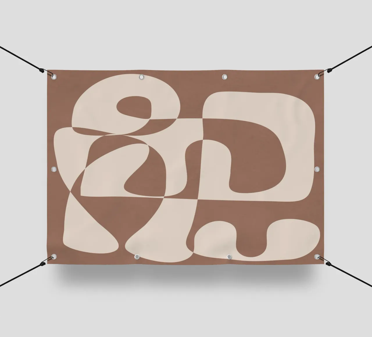 Mocha Modern Abstract 1 telo in pvc da Nadjaa