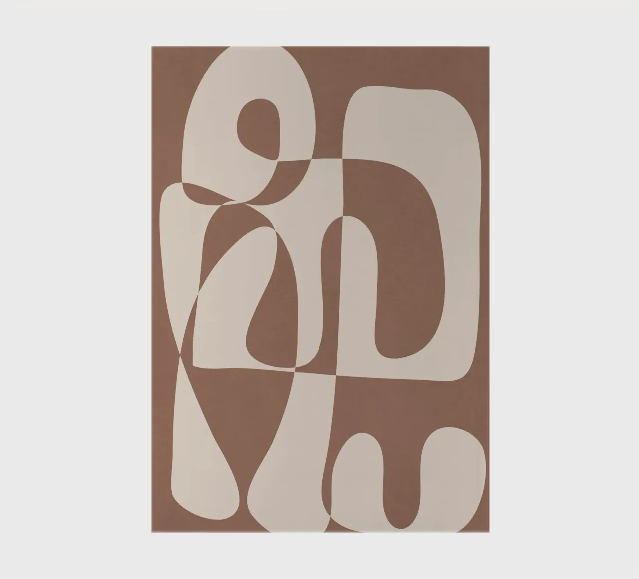 Mocha Modern Abstract 1 notebook by Nadjaa