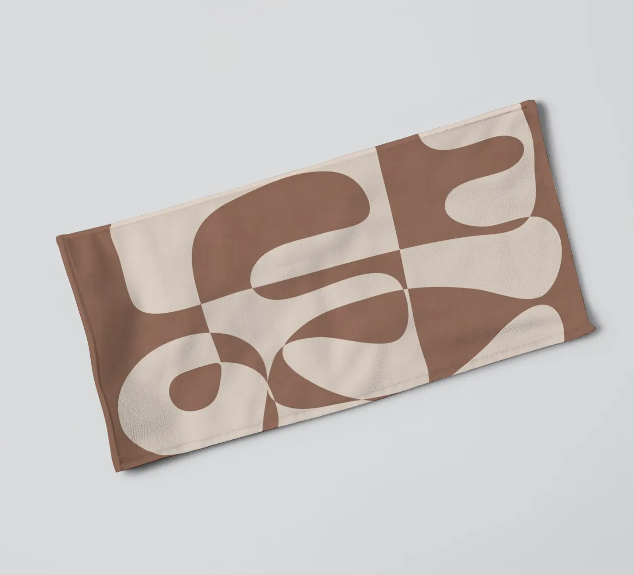 Mocha Modern Abstract 1 serviette de bain de Nadjaa