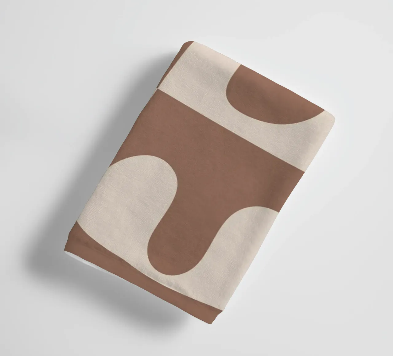 Mocha Modern Abstract 1 serviette de bain de Nadjaa