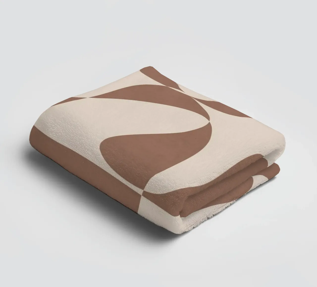 Mocha Modern Abstract 1 serviette de bain de Nadjaa
