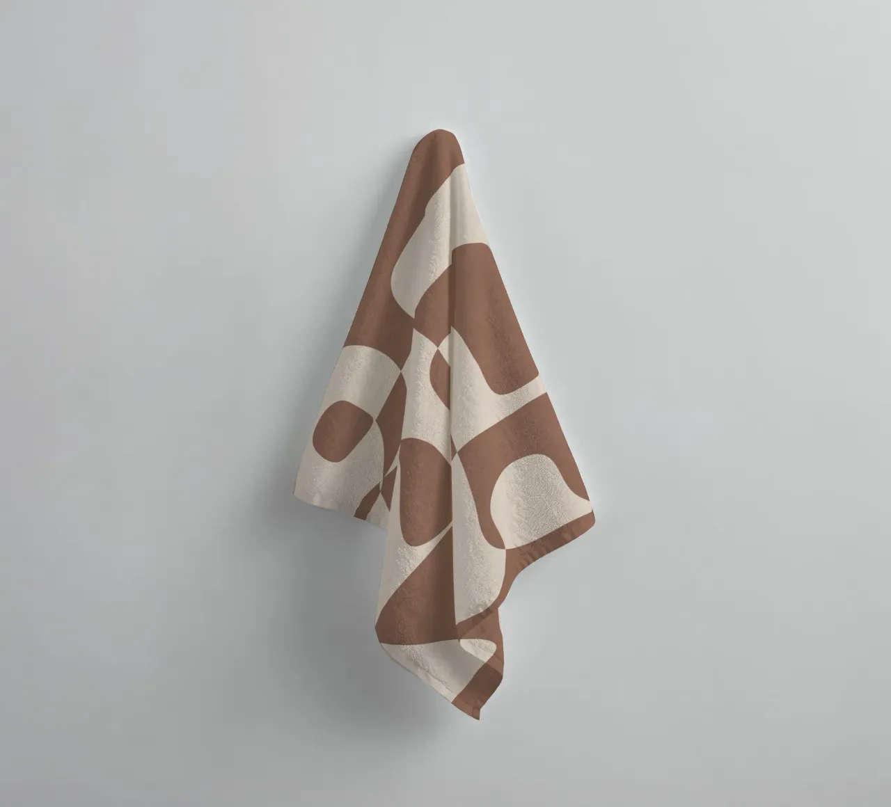 Mocha Modern Abstract 1 serviette de bain de Nadjaa