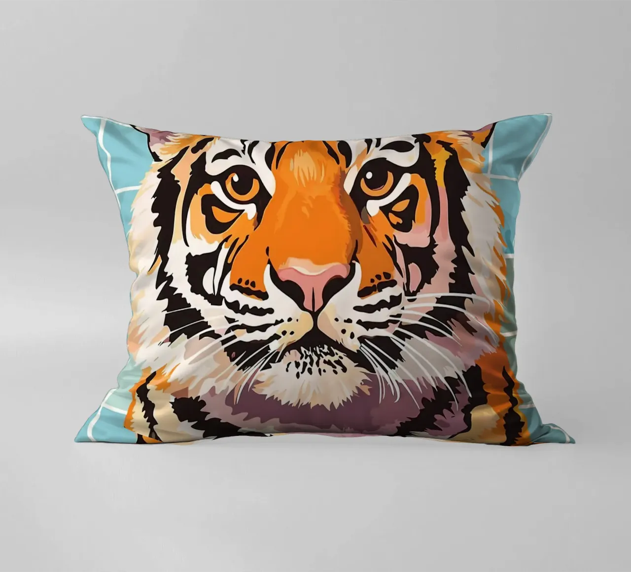 Tigre con carta igienica in testa cuscino da JoyWalkerShop