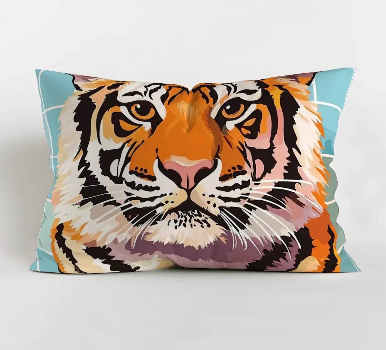Tigre con carta igienica in testa cuscino da JoyWalkerShop
