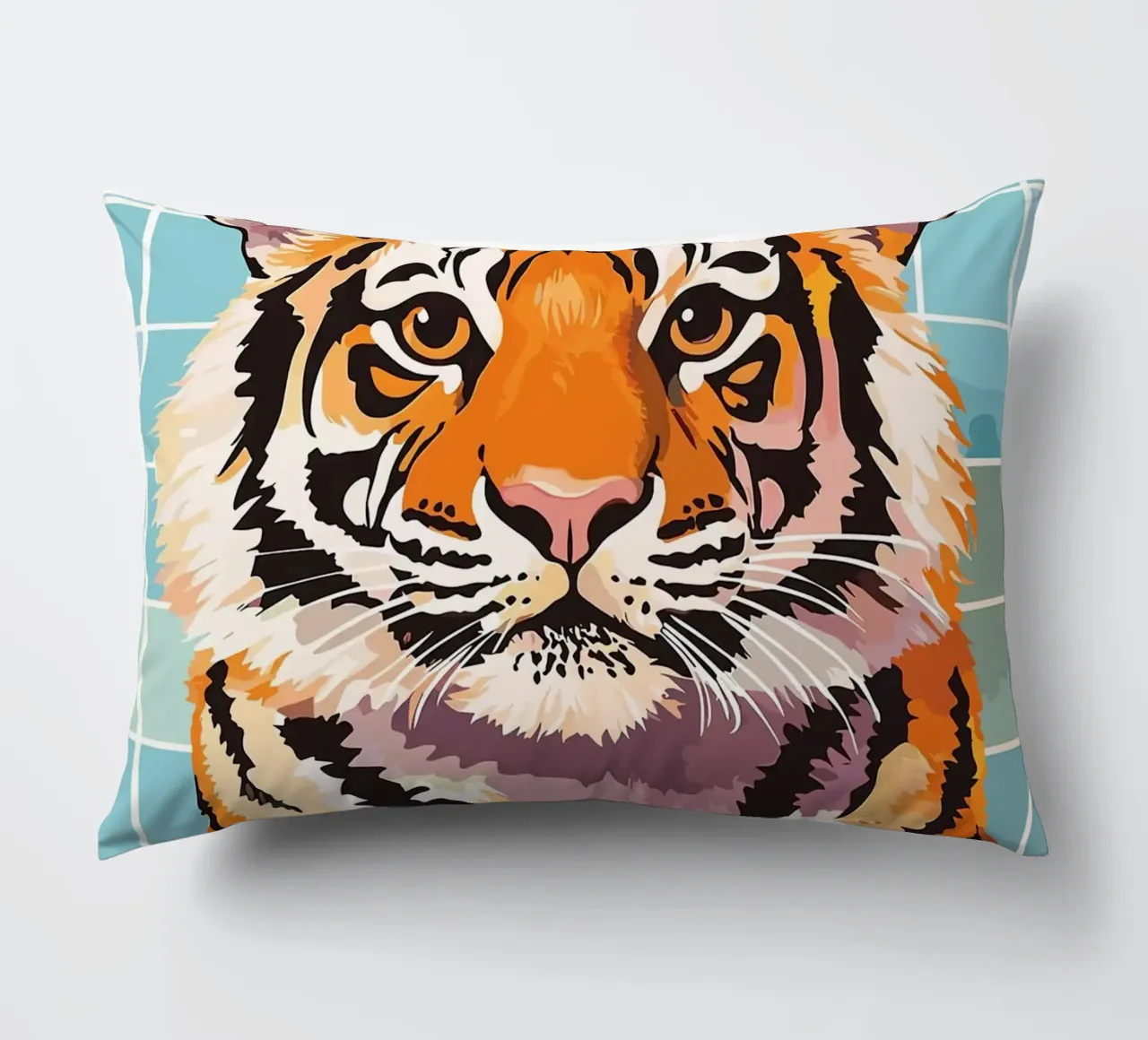 Tigre con carta igienica in testa cuscino da JoyWalkerShop