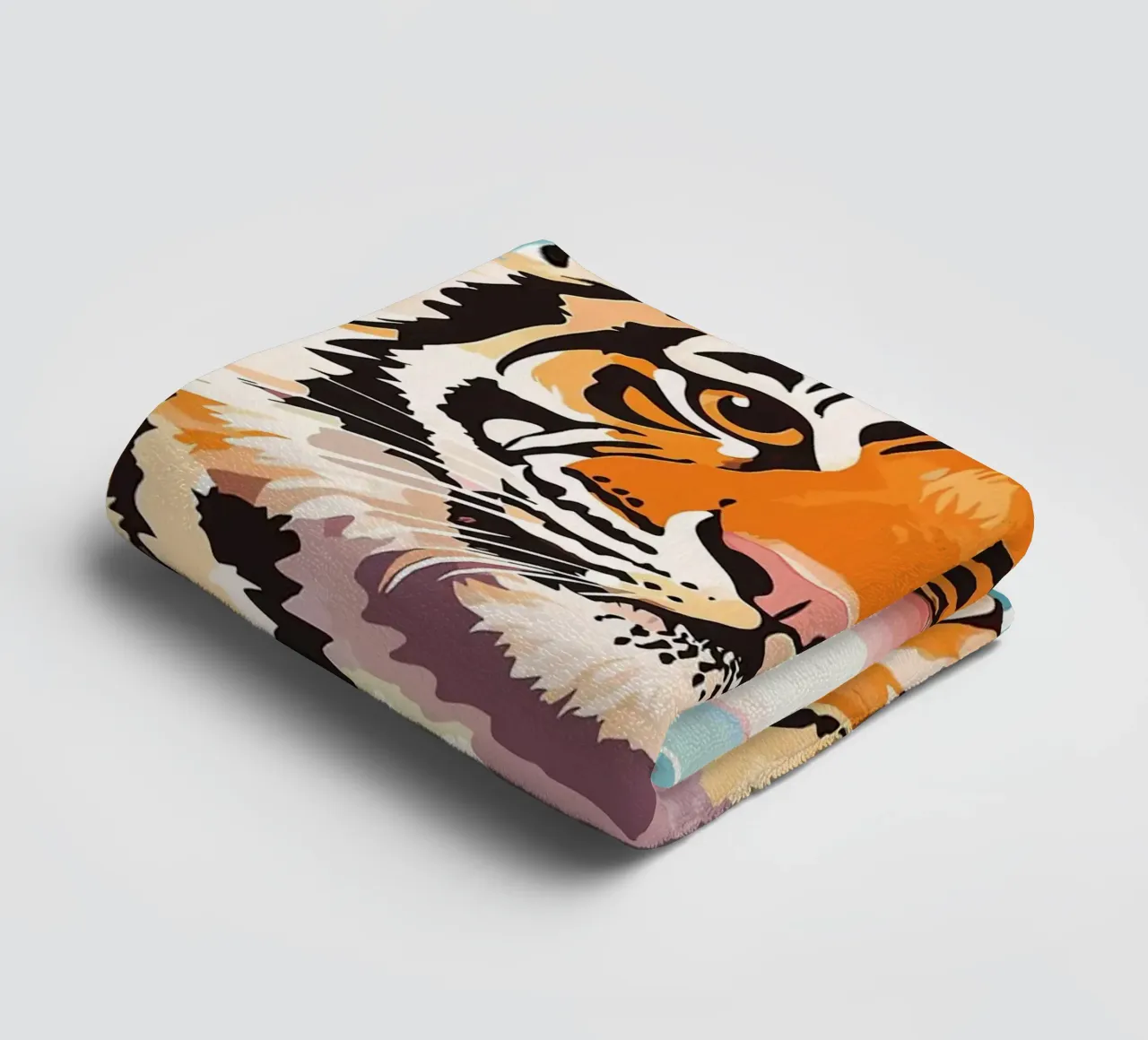 Tigre con carta igienica in testa asciugamano da bagno da JoyWalkerShop