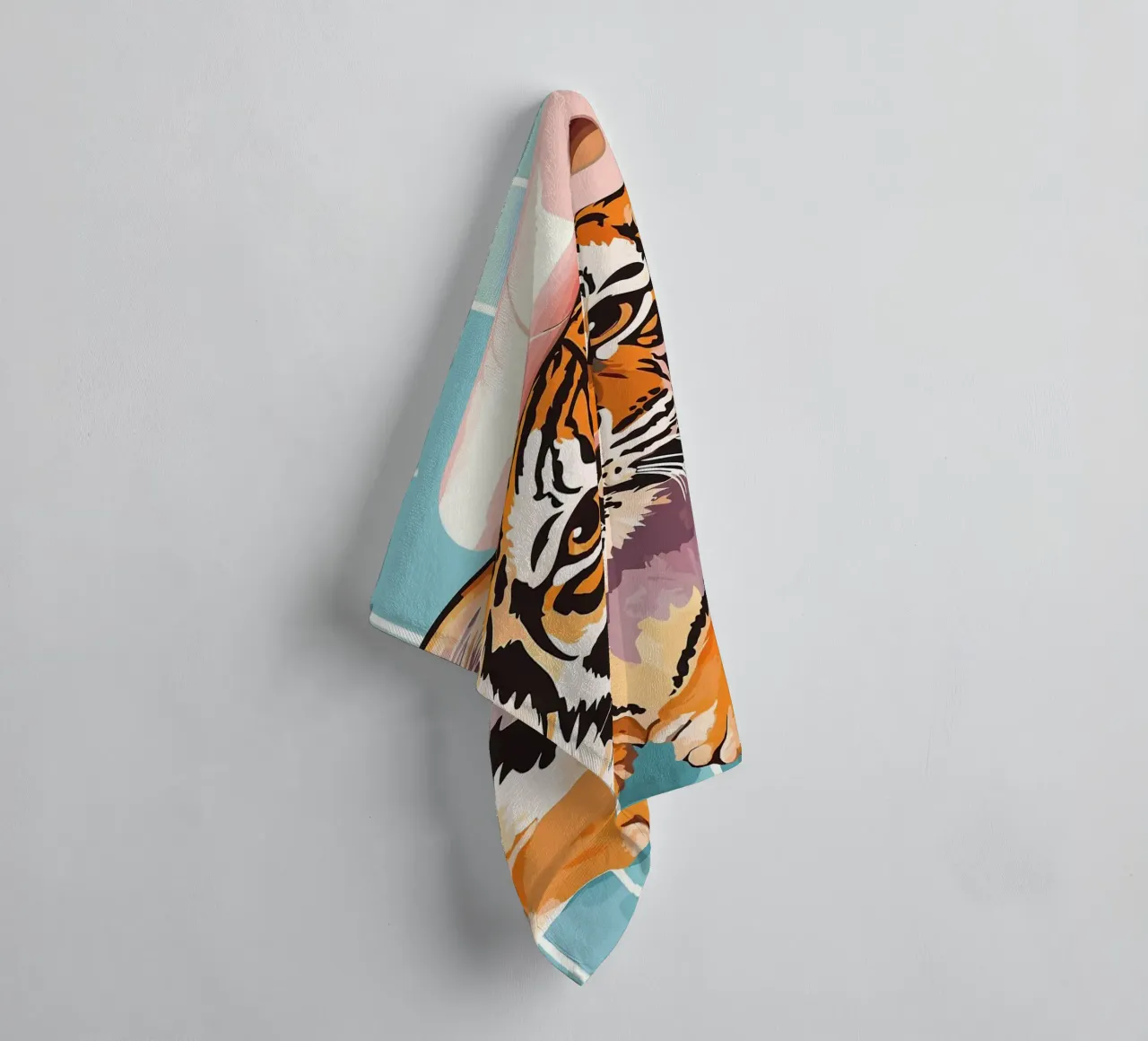 Tigre con carta igienica in testa asciugamano da bagno da JoyWalkerShop