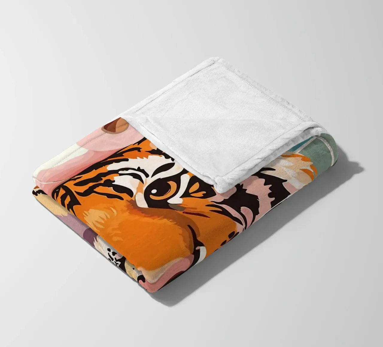 Tigre con carta igienica in testa coperta in pile da JoyWalkerShop