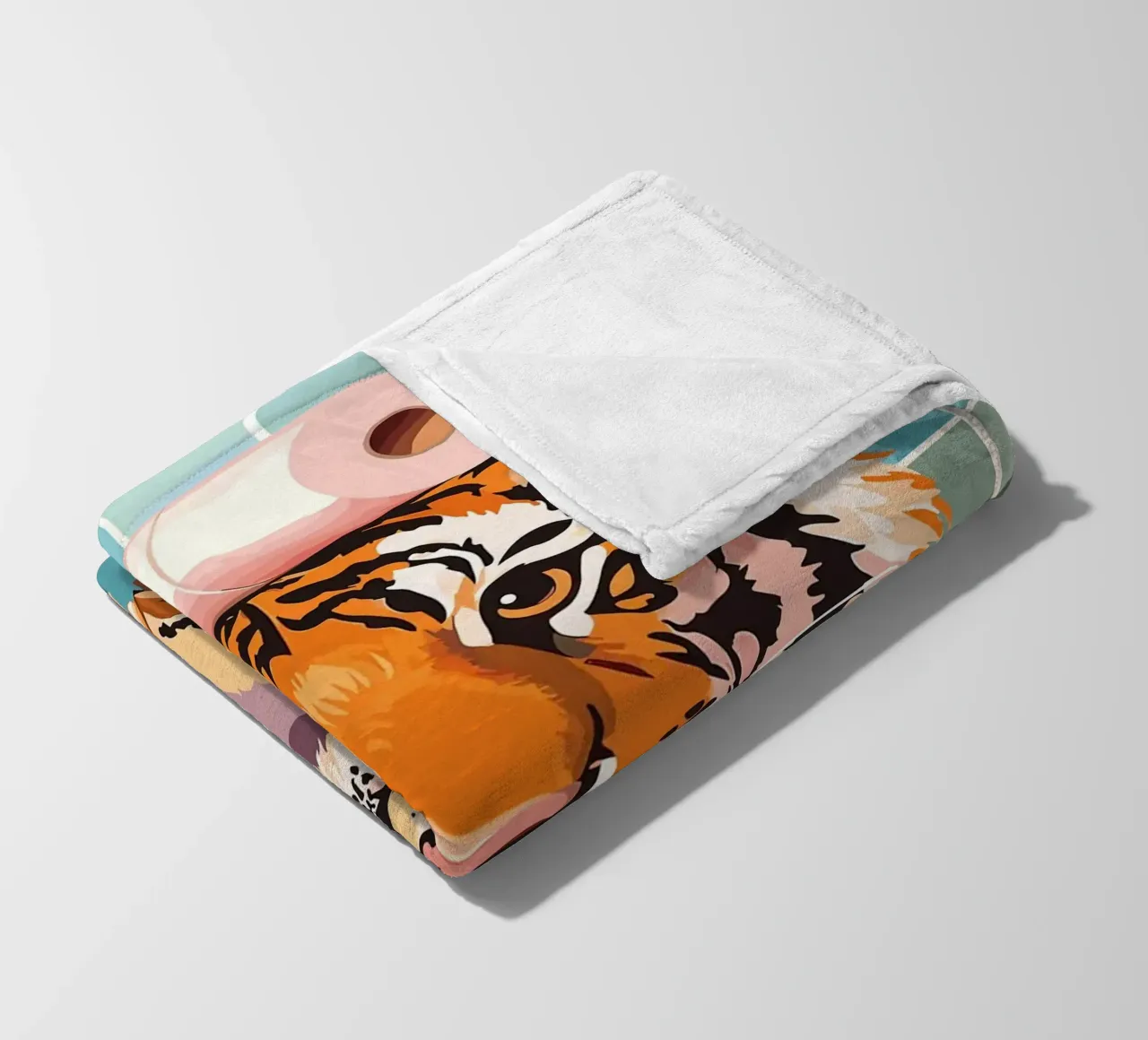 Tigre con carta igienica in testa coperta in pile da JoyWalkerShop