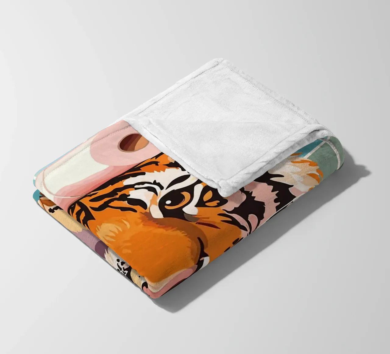 Tigre con carta igienica in testa coperta in pile da JoyWalkerShop