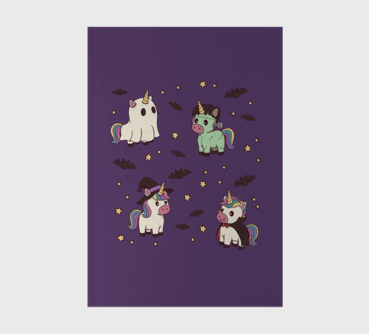 Halloween Unicorn Party notebook by Loobs