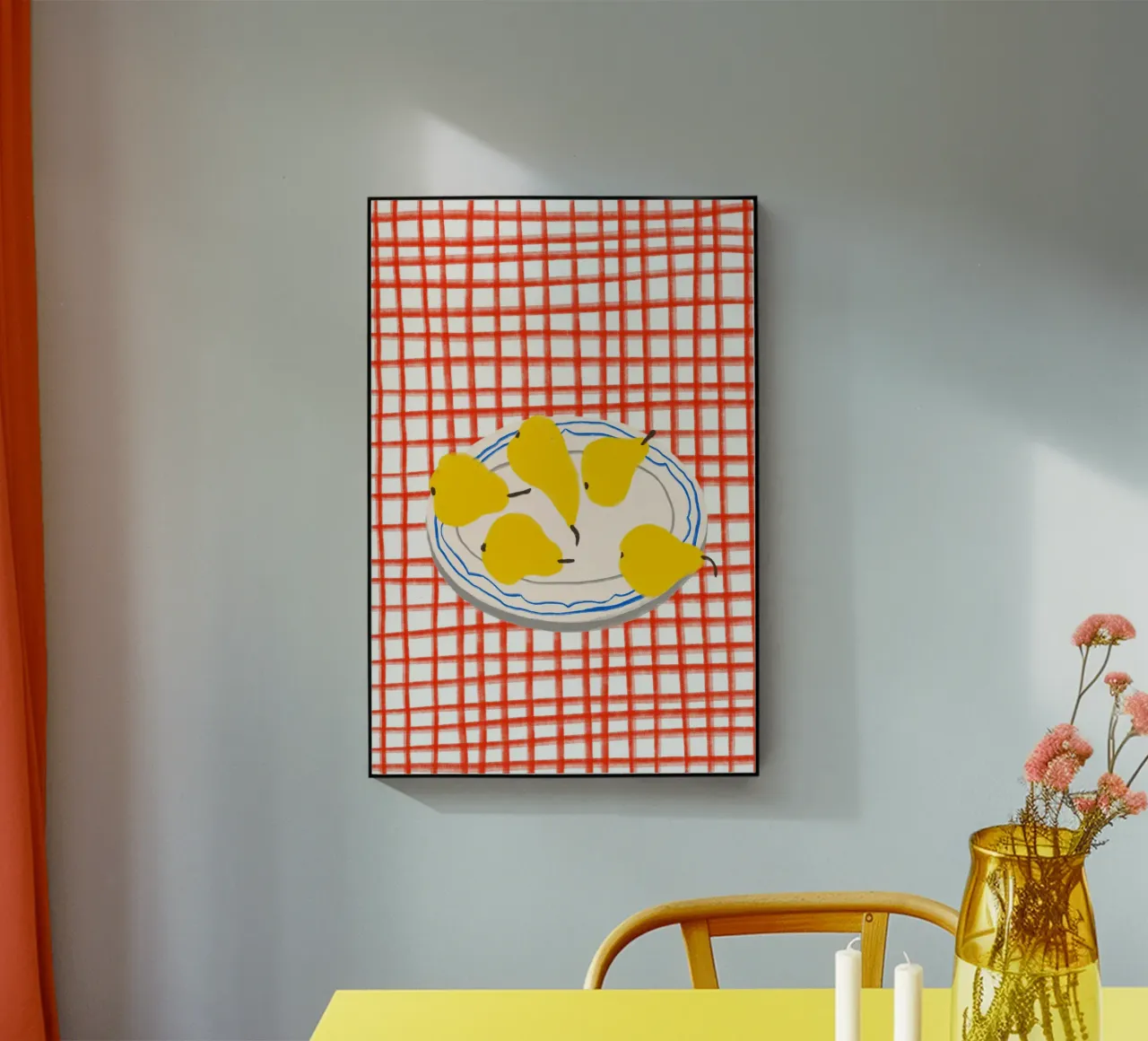 Pears On Plate plexiglass da treechild