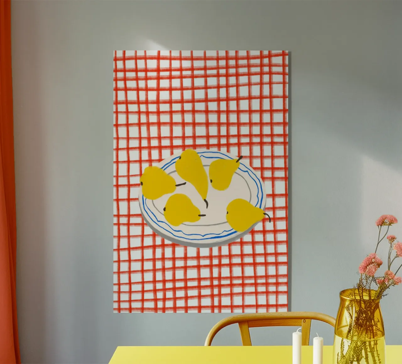 Pears On Plate plexiglass da treechild