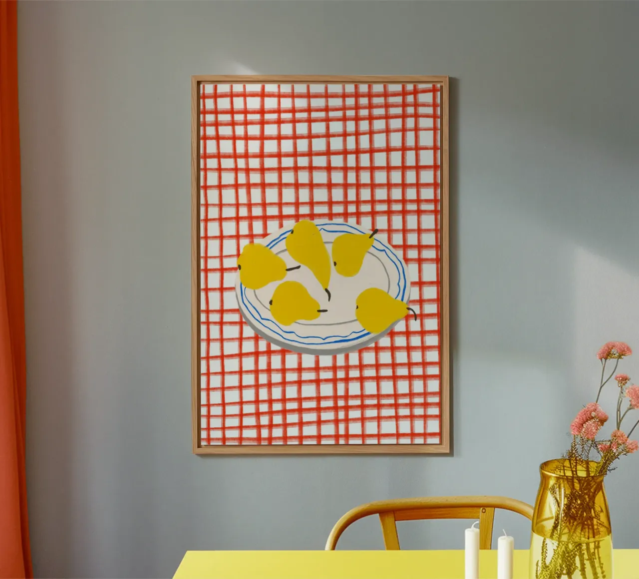Pears On Plate alluminio dibond da treechild