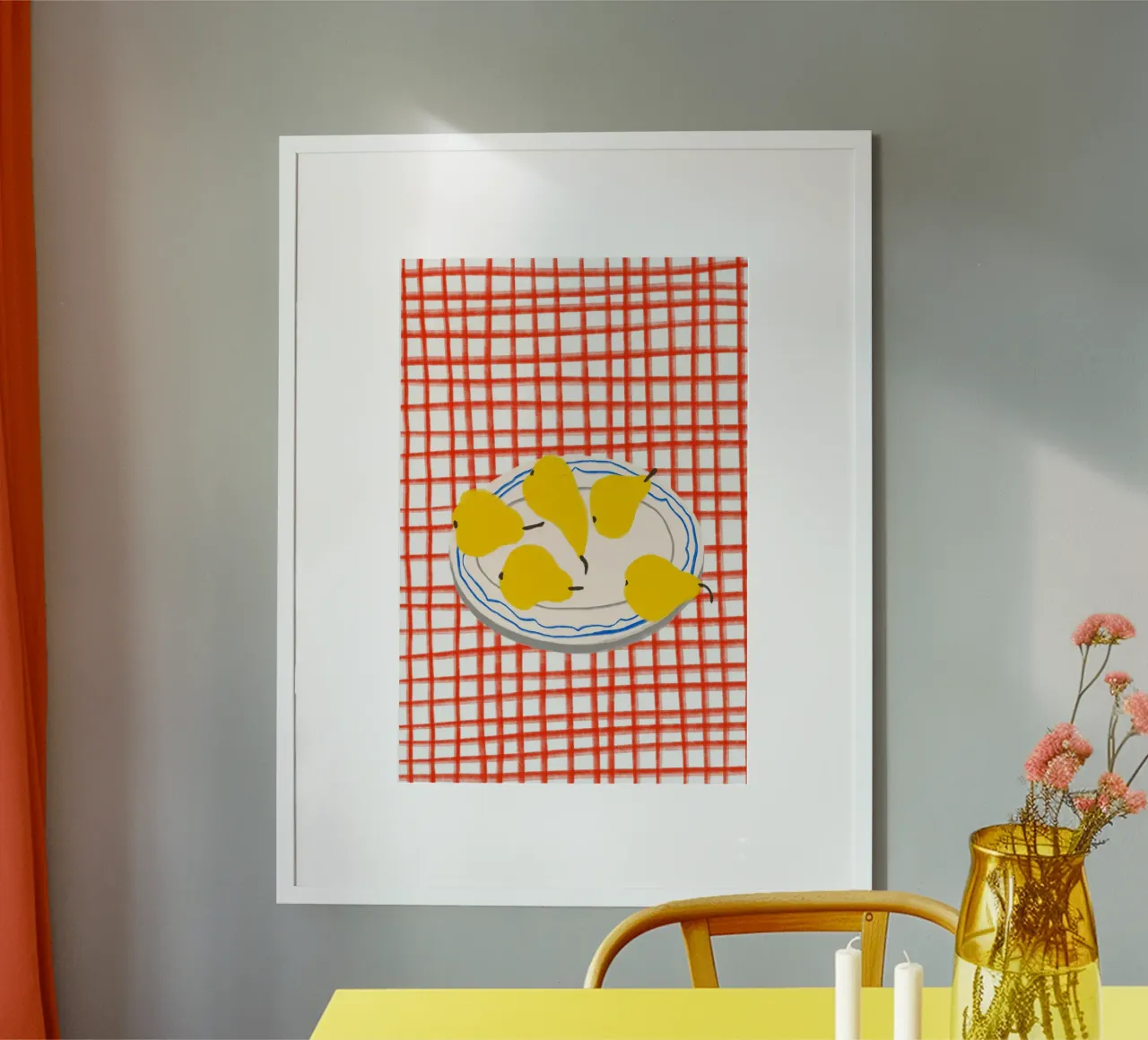 Pears On Plate carta hahnemühle da treechild