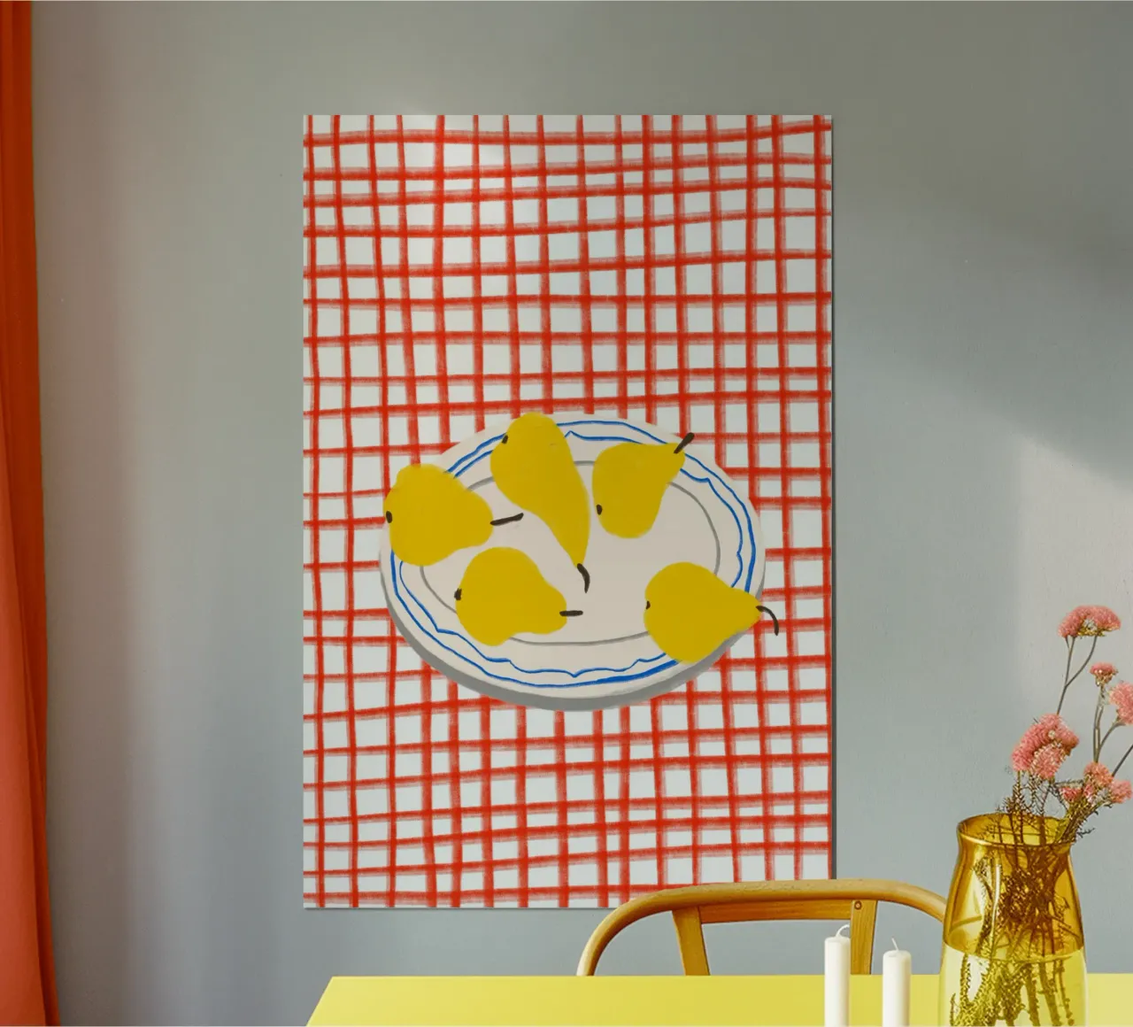 Pears On Plate carta hahnemühle da treechild