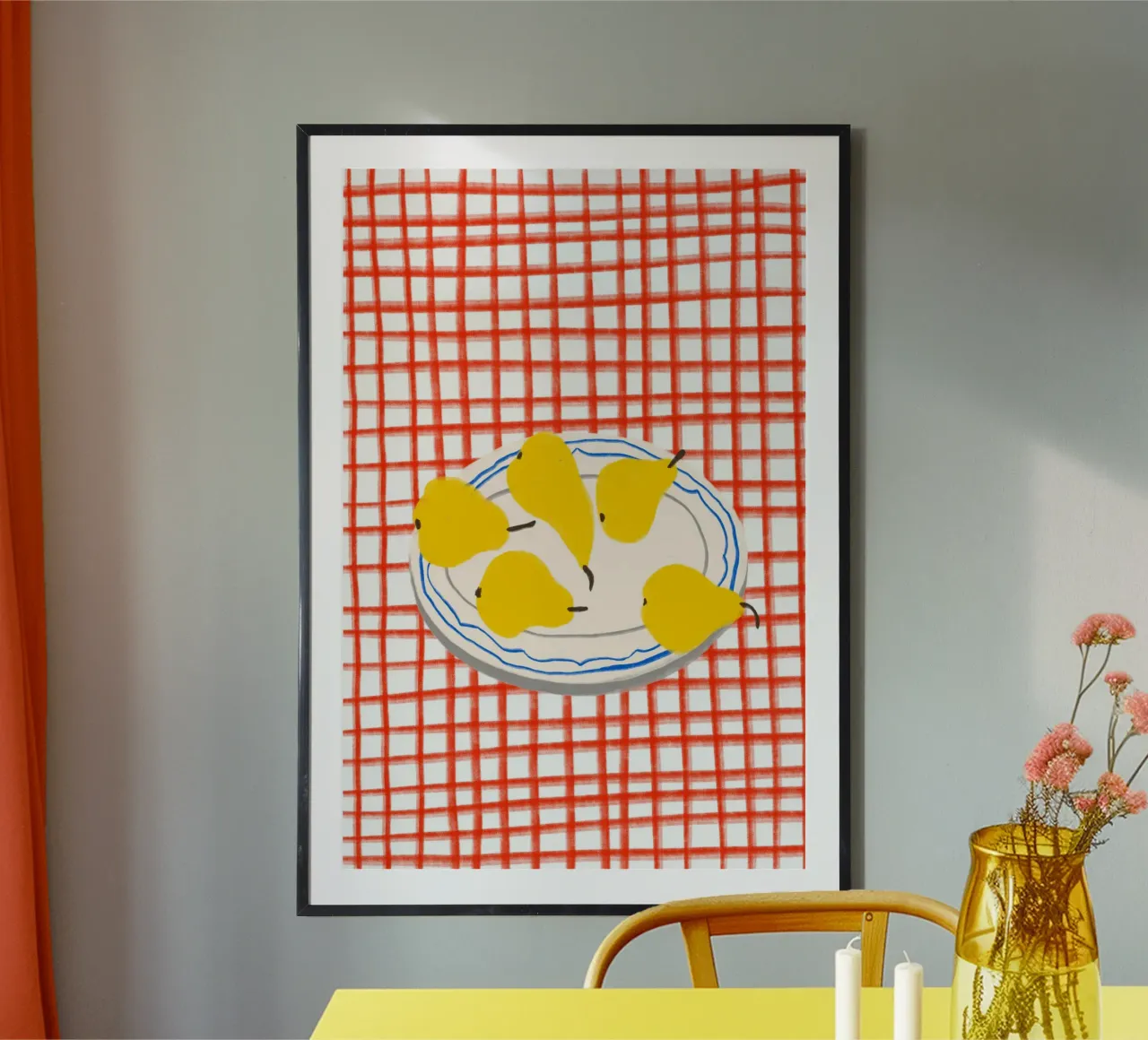 Pears On Plate carta hahnemühle da treechild
