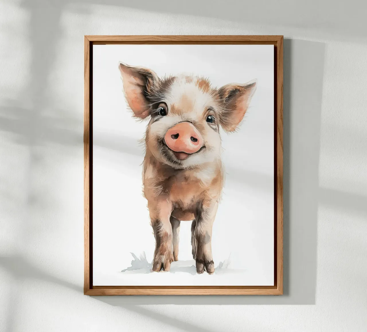 Poster di un simpatico maiale alluminio dibond da Kid’s Dream
