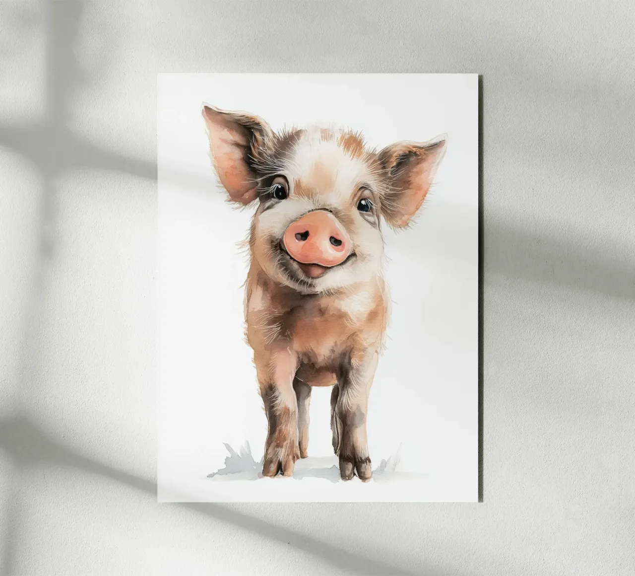 Poster di un simpatico maiale alluminio dibond da Kid’s Dream