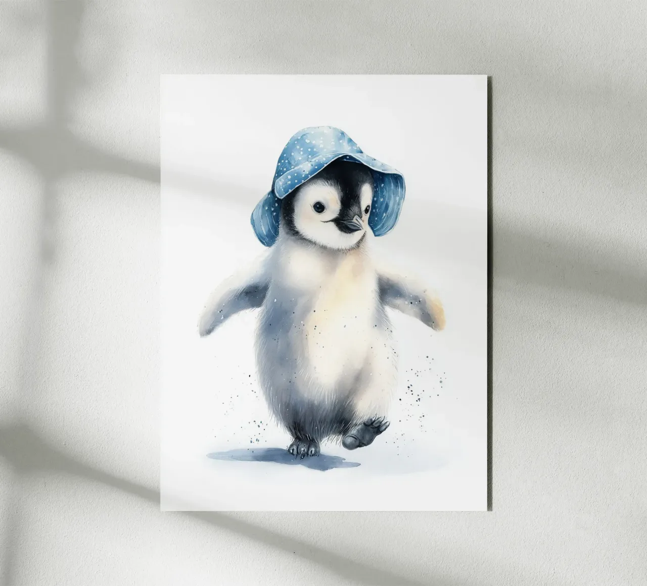 Poster di un simpatico pinguino per la cameretta dei bambini alluminio dibond da Kid’s Dream