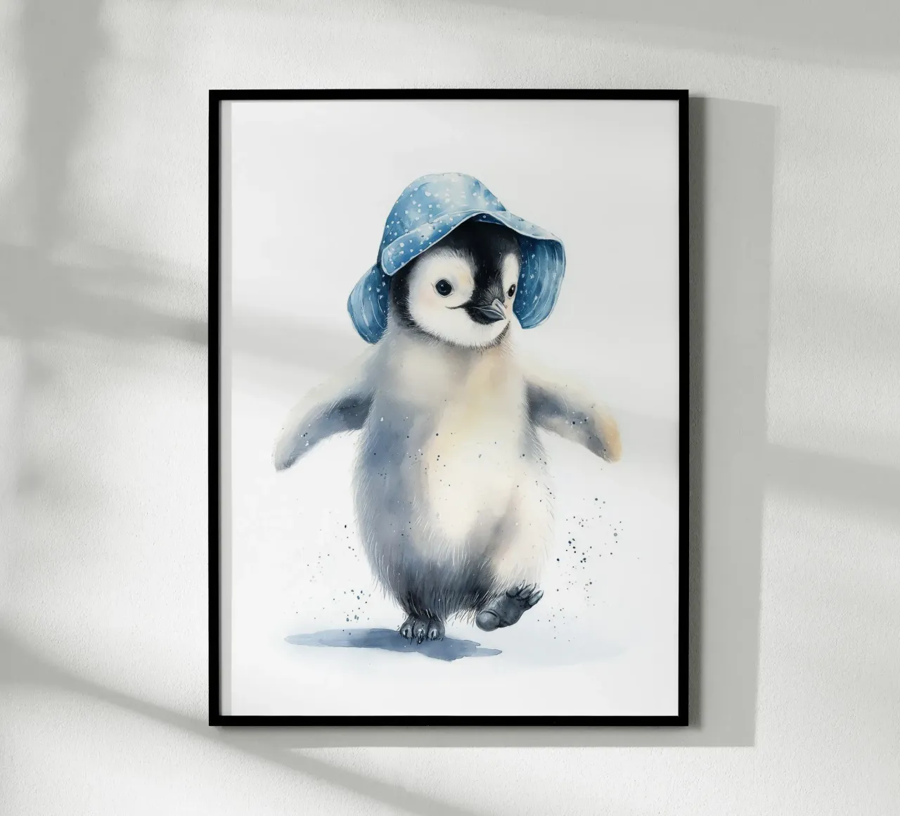 Poster di un simpatico pinguino per la cameretta dei bambini carta hahnemühle da Kid’s Dream