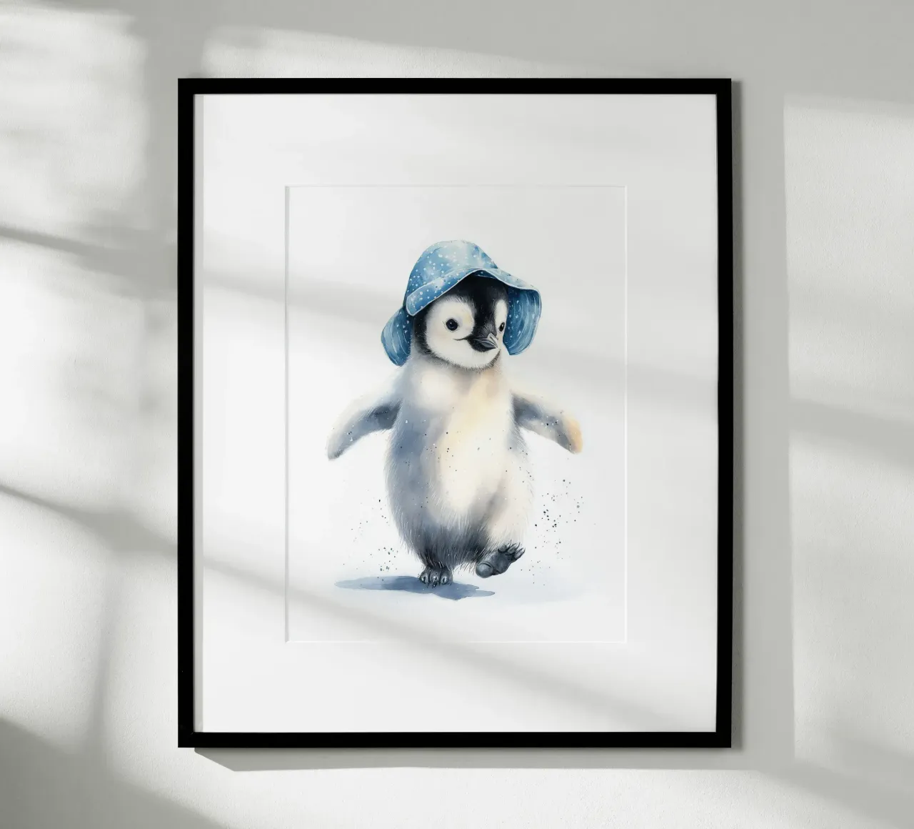 Poster di un simpatico pinguino per la cameretta dei bambini carta hahnemühle da Kid’s Dream