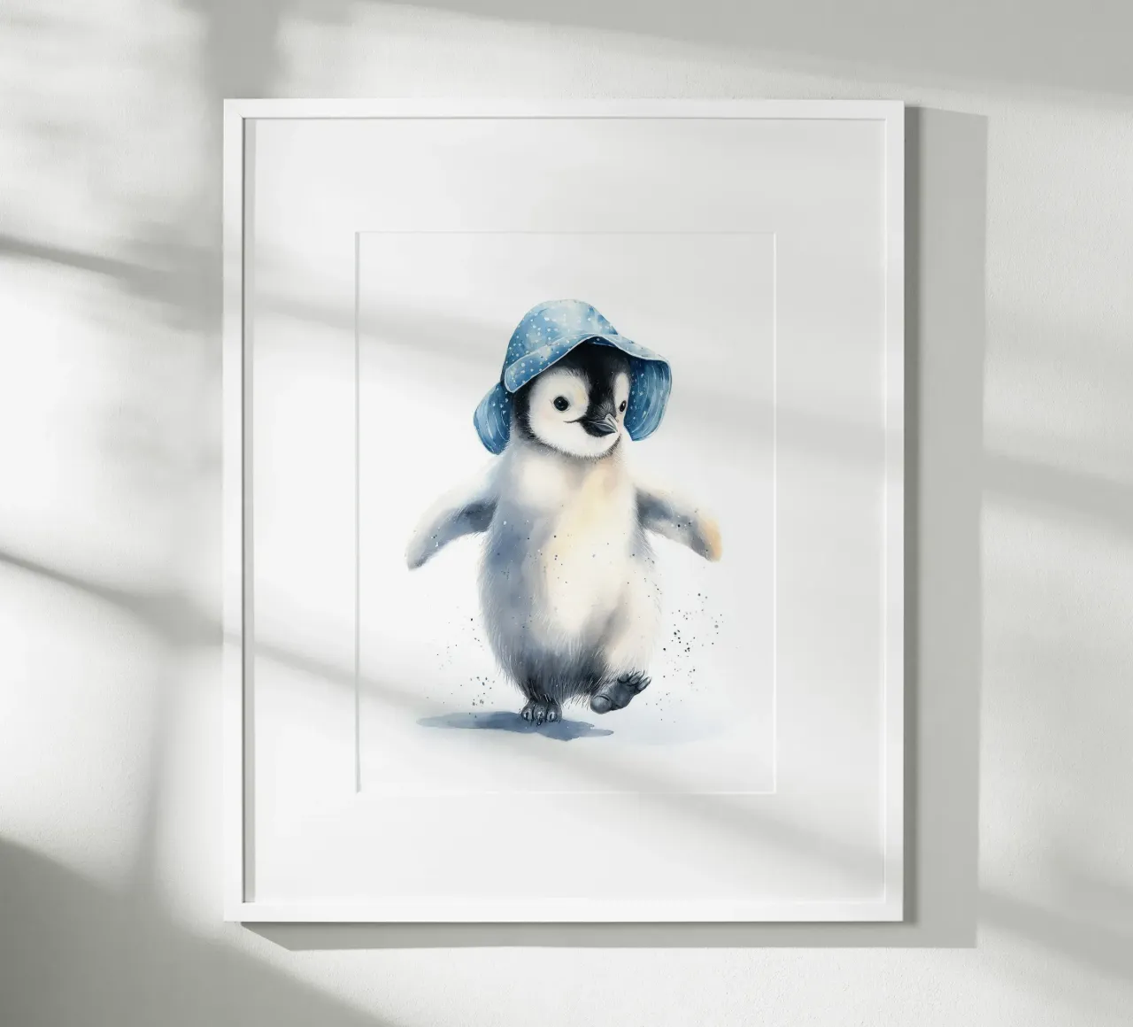 Poster di un simpatico pinguino per la cameretta dei bambini carta hahnemühle da Kid’s Dream