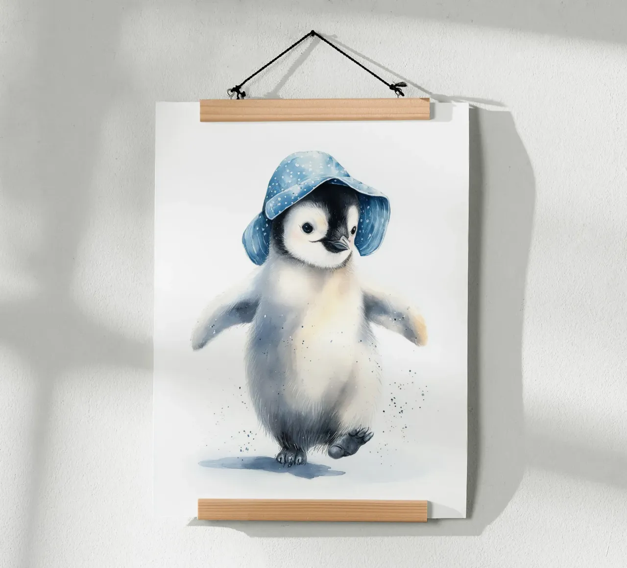 Poster di un simpatico pinguino per la cameretta dei bambini carta hahnemühle da Kid’s Dream