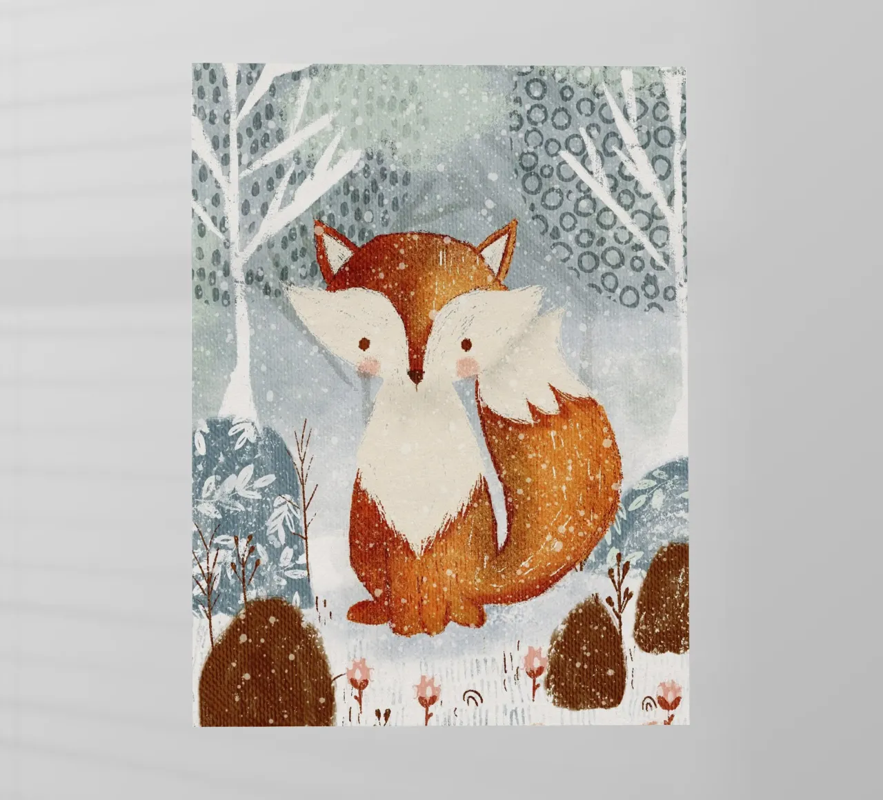 Winter Forest Fox pellicola backlit da LisaArtes