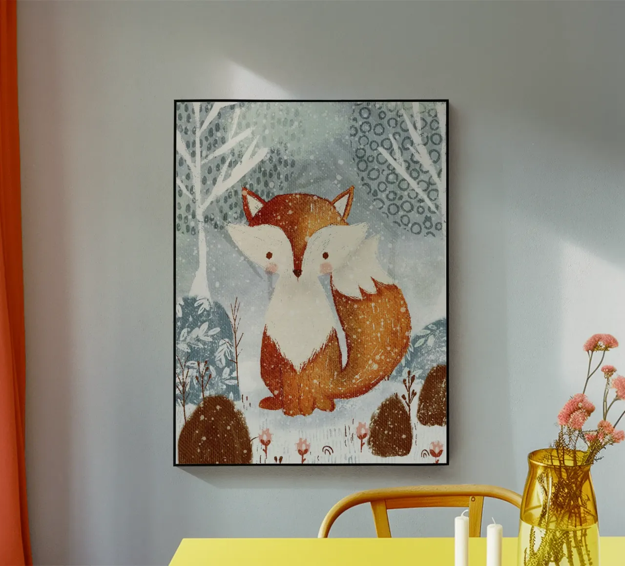 Winter Forest Fox plexiglass da LisaArtes