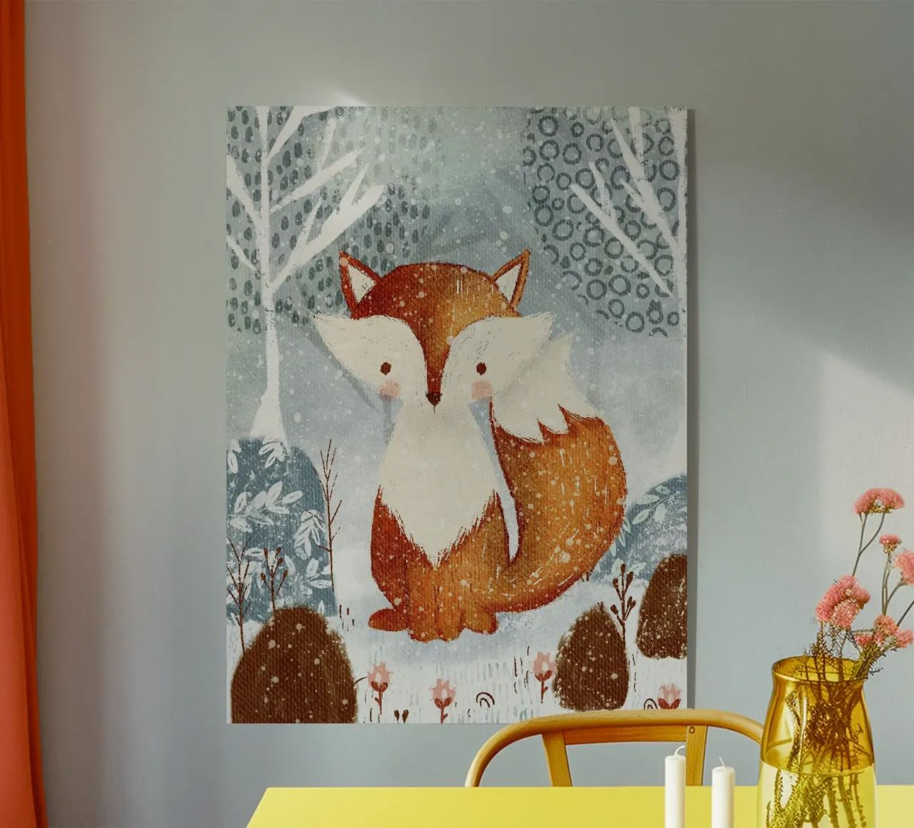 Winter Forest Fox plexiglass da LisaArtes