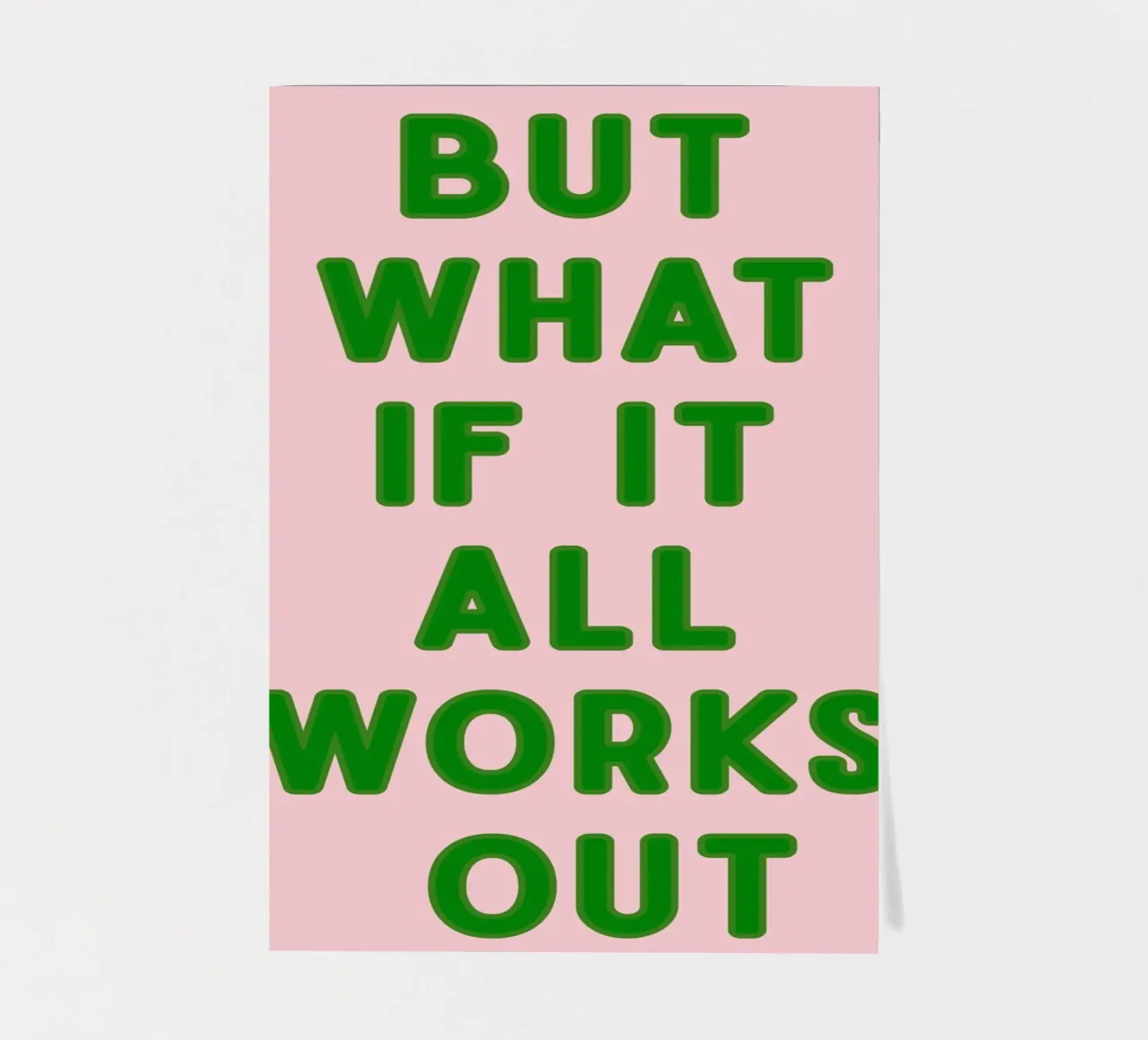 Inspirational Typography Quote But What If It All Works Out sticker sheet by pdigitalprints