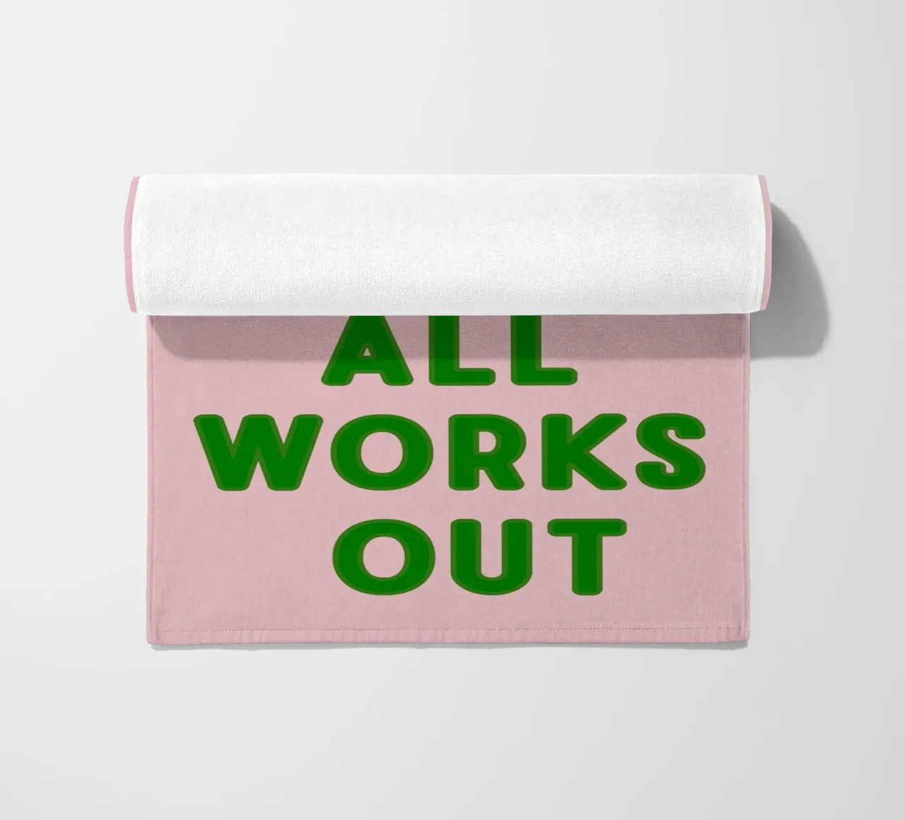 Inspirational Typography Quote But What If It All Works Out beach towel by pdigitalprints