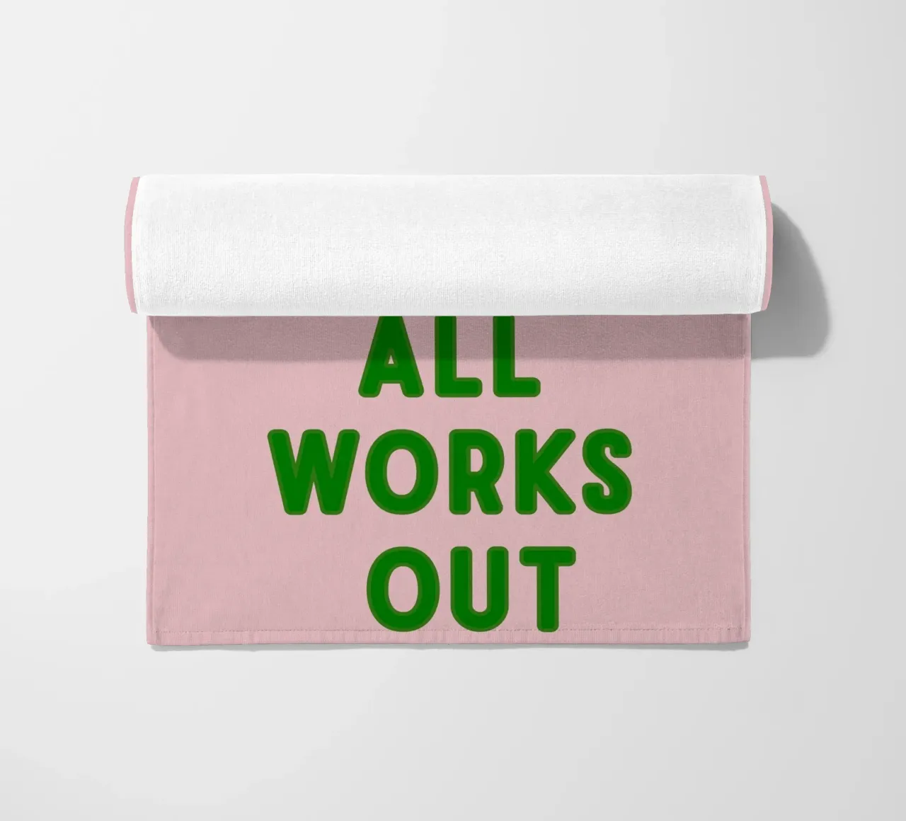 Inspirational Typography Quote But What If It All Works Out beach towel by pdigitalprints